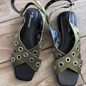 No Boundaries Khaki Women's Sandals with Grommet Detail